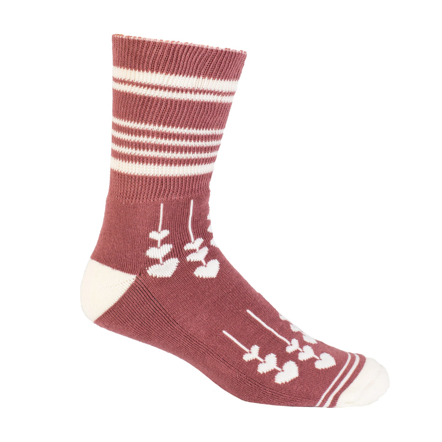 Diabetic Socks - Rose Hearts