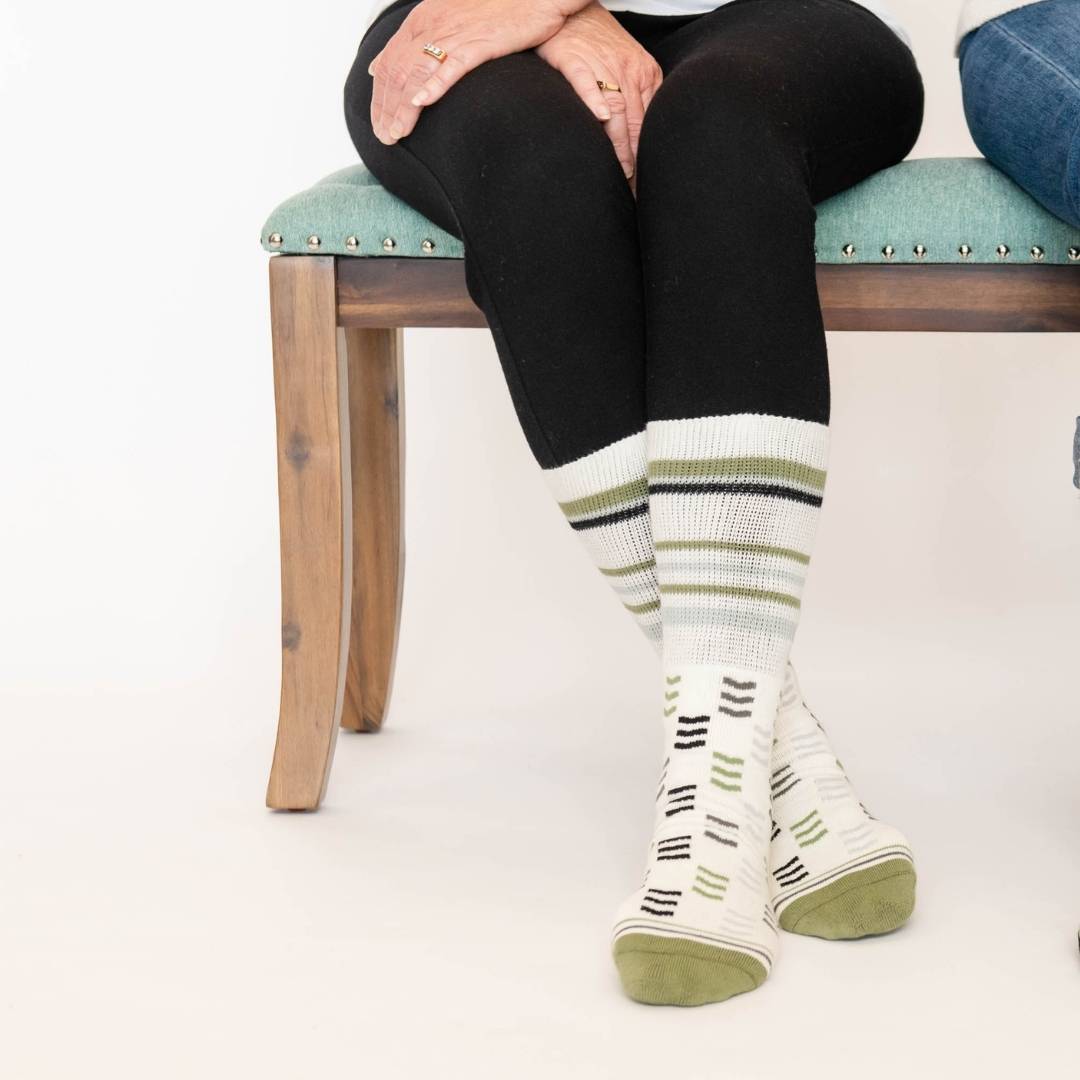 Diabetic Socks - White Triangle