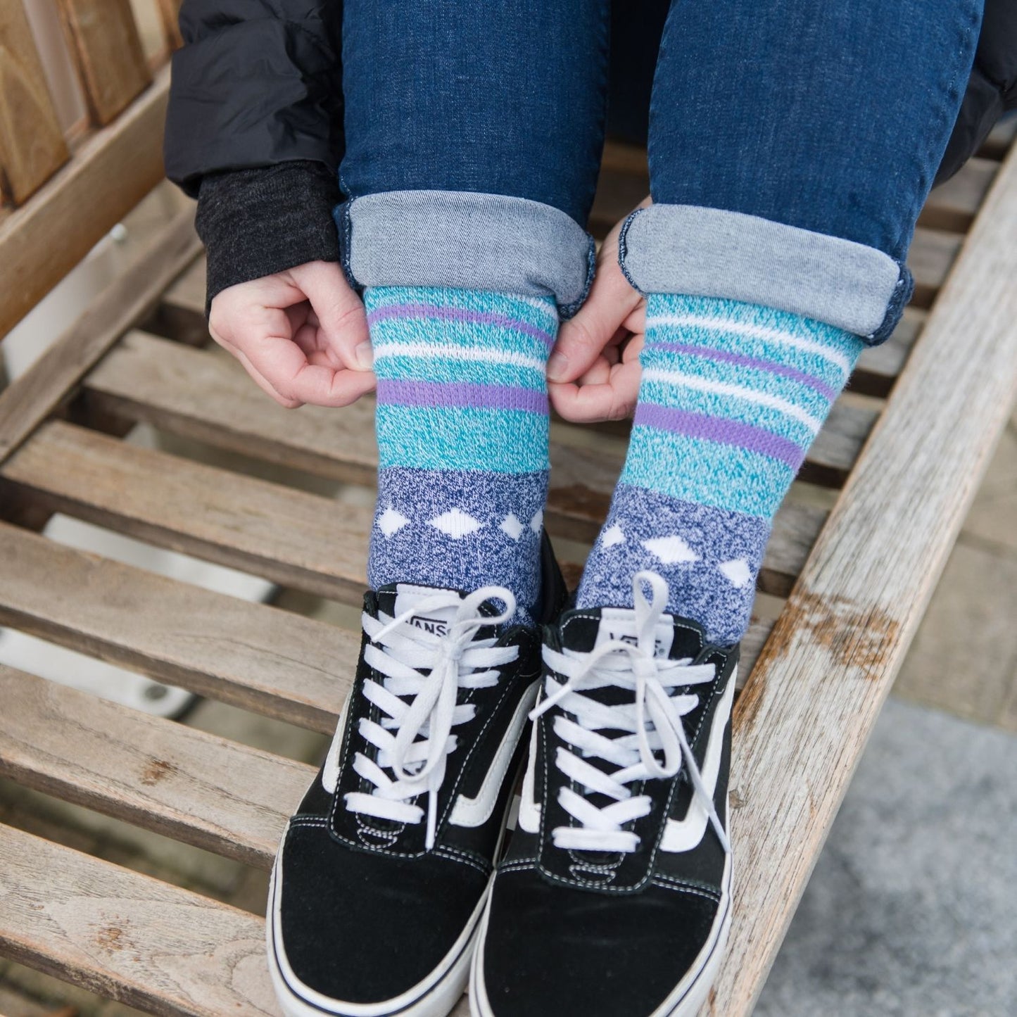 Diabetic Socks - Grey Stars