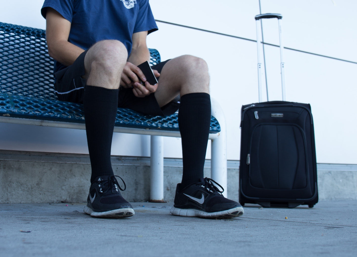 Solid Black Cotton - Medical Compression Socks
