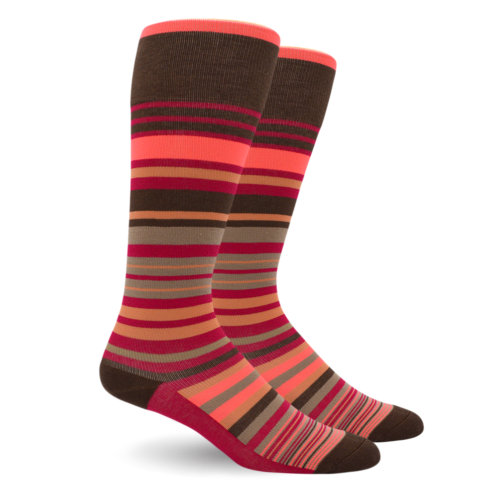 Stripes Cotton Pink - Medical Compression Socks