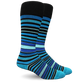 Stripe Cotton Blue Compression Socks