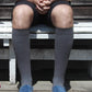 Solid Grey Cotton Compression Socks