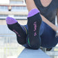 Stripe Cotton Black Multi Compression Socks