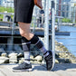 Stripe Cotton Black/Grey Compression Socks