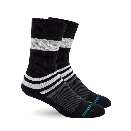 Diabetic Socks - Black Stripes