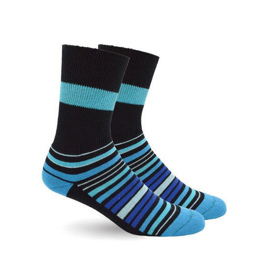 Diabetic Socks - Blue Stripes