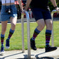 Stripe Cotton Black Multi Compression Socks
