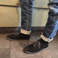Solid Black Cotton Compression Socks