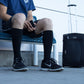Solid Black Cotton - Medical Compression Socks