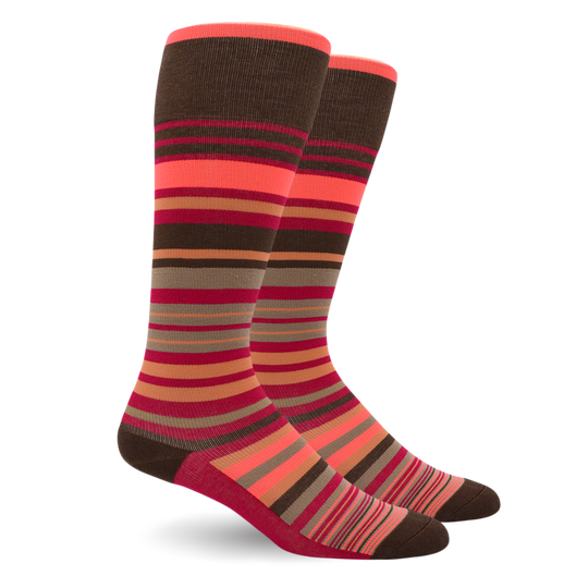 Stripes Cotton Pink - Medical Compression Socks