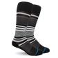 Stripe Cotton Black/Grey Compression Socks